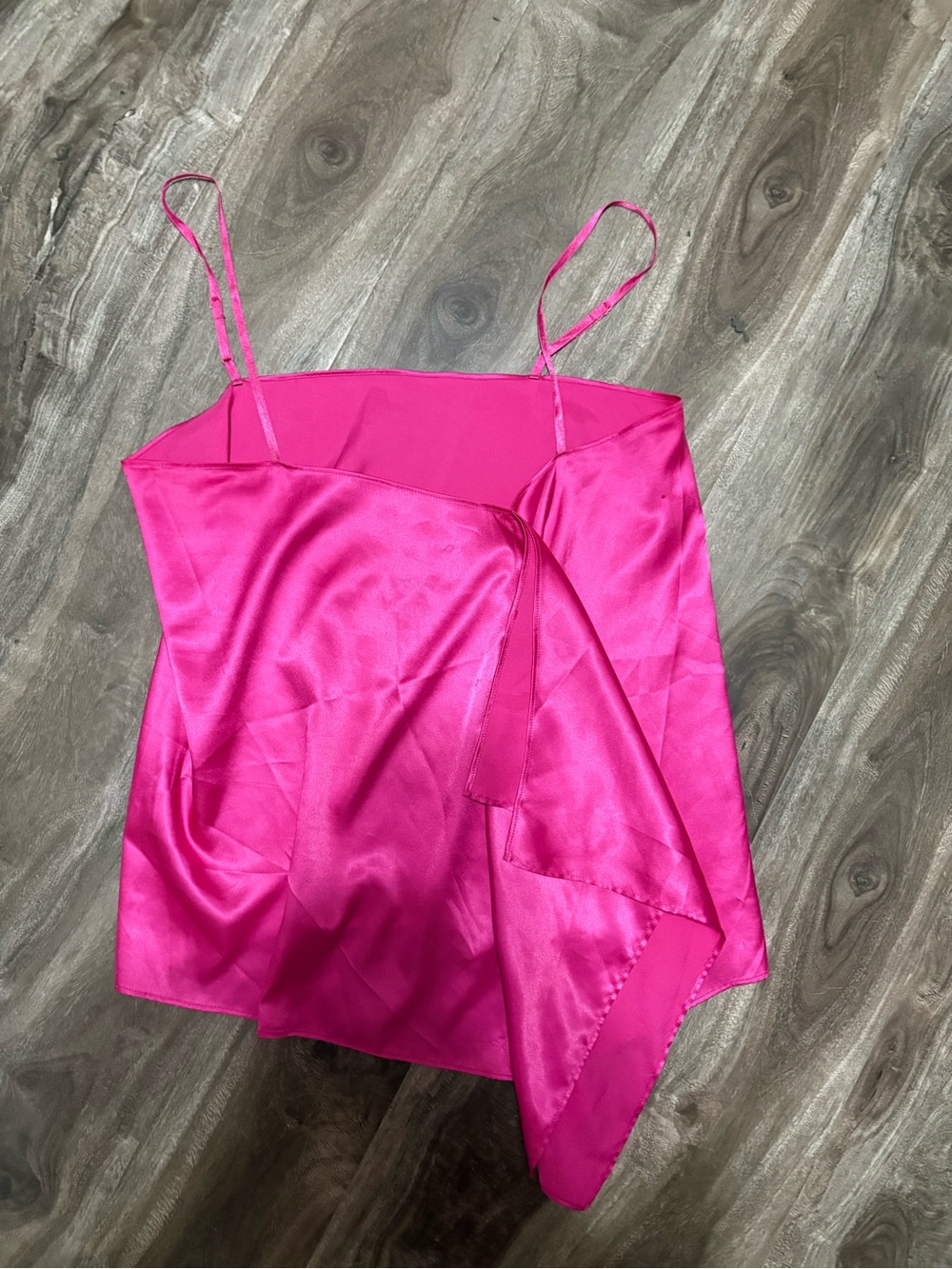 La SENZA Hot Pink Satin Slip Cami